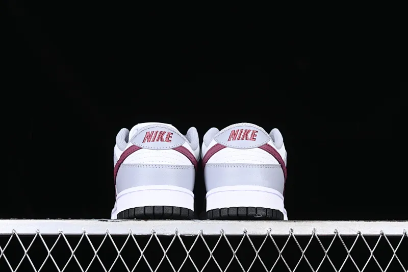 All categories Nk SB Dunk series Nk SB Dunk Low low-top sneakers J version Nk Dunk Low "Grey White" gray burgundy low-top retro sports and leisure sneakers DD1503-122